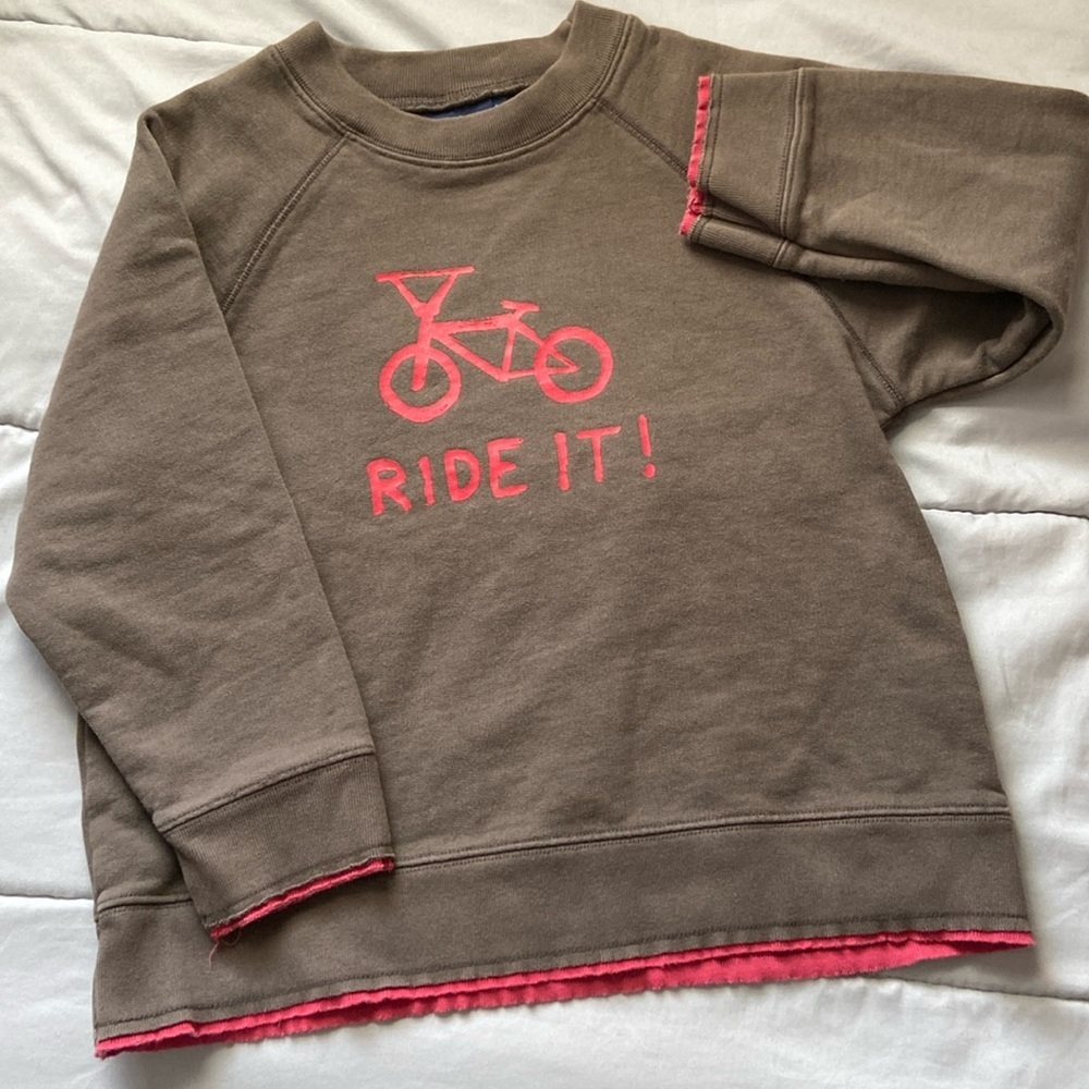 Mini Boden Cotton Long Sleeve Crewneck Sweatshirt 5-6